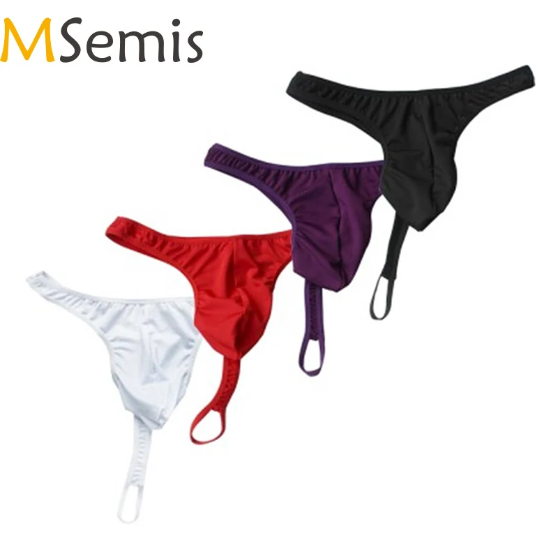 Экзотическое нижнее белье для мужчин MSemis мужские трусы джоки с карманами