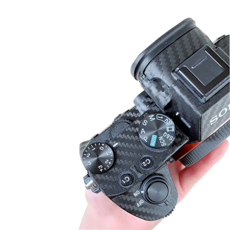 Для камеры sony A7III A7M3 A7R3 Защитная пленка для тела наклейки из углеродного волокна устойчивый к царапинам грубый клей отправить запасные наклейки