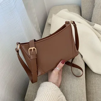 

ins new stitching dumpling bag 2020 new single shoulder messenger small square bag belt Korean fashion female bag