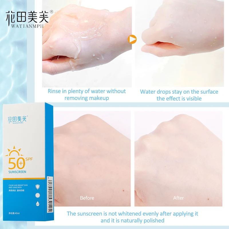 Солнцезащитный крем для лица и тела с защитой от воды 40 мл|Автозагары бронзаторы