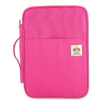 

A4 Travel Zippered Business Waterproof Oxford Multifunctional Passport Holder Office Folder Document Bag File Organizer Handbag