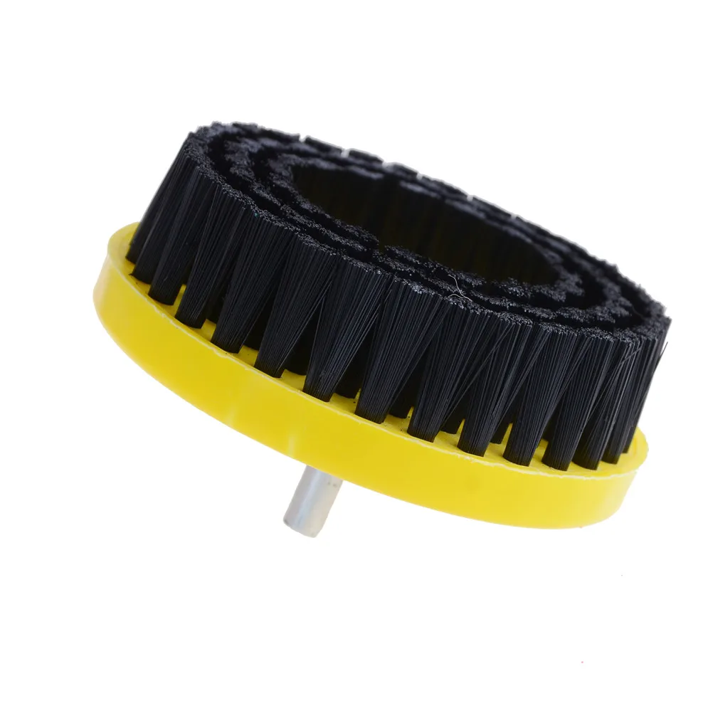 110mmPlastic Wooden  Power Scrub Drill Brush Clean Brush Used On Elec c Drill for Carpet Sofa Leather  Cleaning Tools