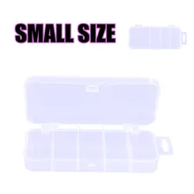 Практические 5-решетки прозрачный Пластик коробка для мелких деталей получает приманка коробка хранилище для рыболовных снастей коробка морские рыболовные Соблазнительные аксессуары