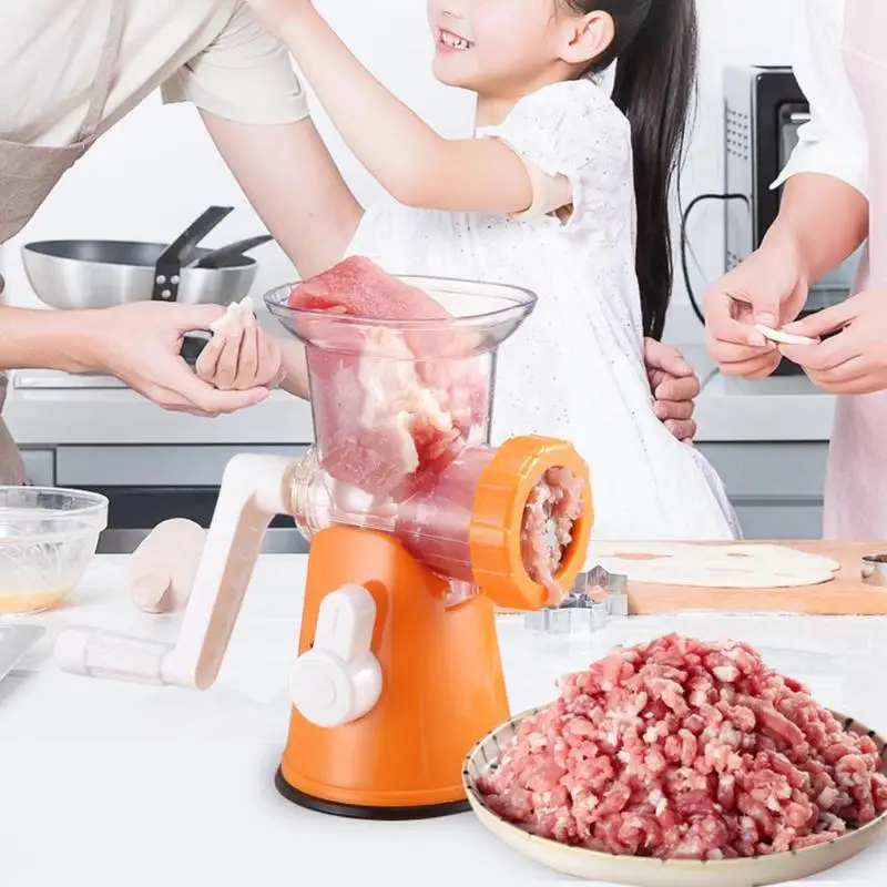

Manual Mincer Meat Grinder Stainless Steel Hand Operated Fruit Vegetable Beef Sausage Pasta Maker Household Kitchen Tool