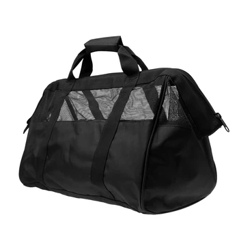 

Large Mesh Fishing Bag Wading HandBag Heavy-duty Tackle Tool Orgnizer Storage Black 45x30x30cm