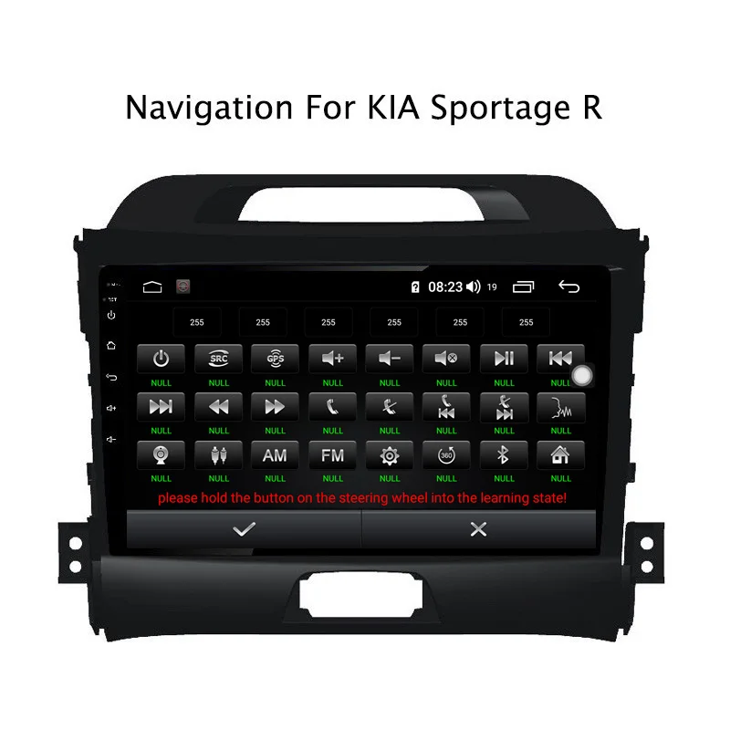 Sale Ectwodvd 9inch Andriod 8.1 Car DVD GPS For Kia Sportage R 2010-2016 4G RAM 64G ROM CarPlay DSP 4G LTE with WIFI 7