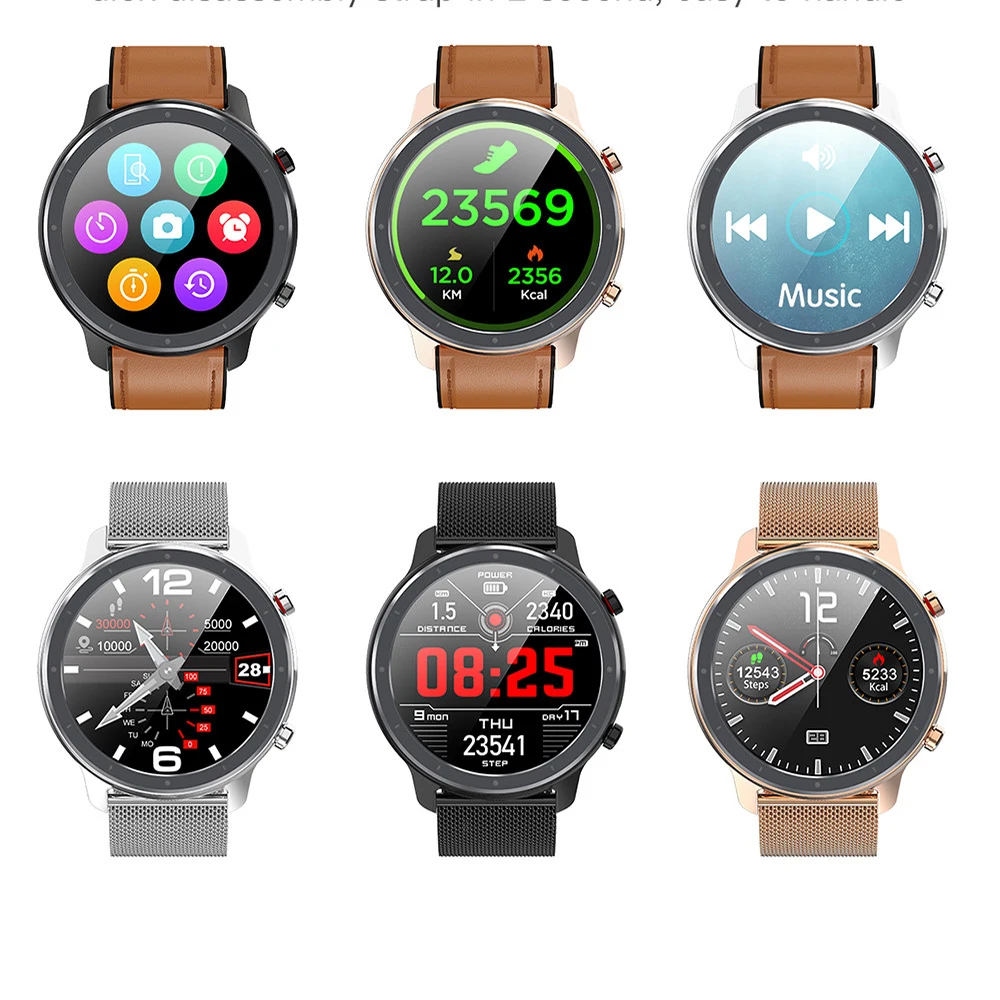 Smart Watch L11 Men's Watches Ftness Clock ECG+PPG Heart Rate Blood Pressure Monitor IP68 Waterproof Weather Smartwatch watches |