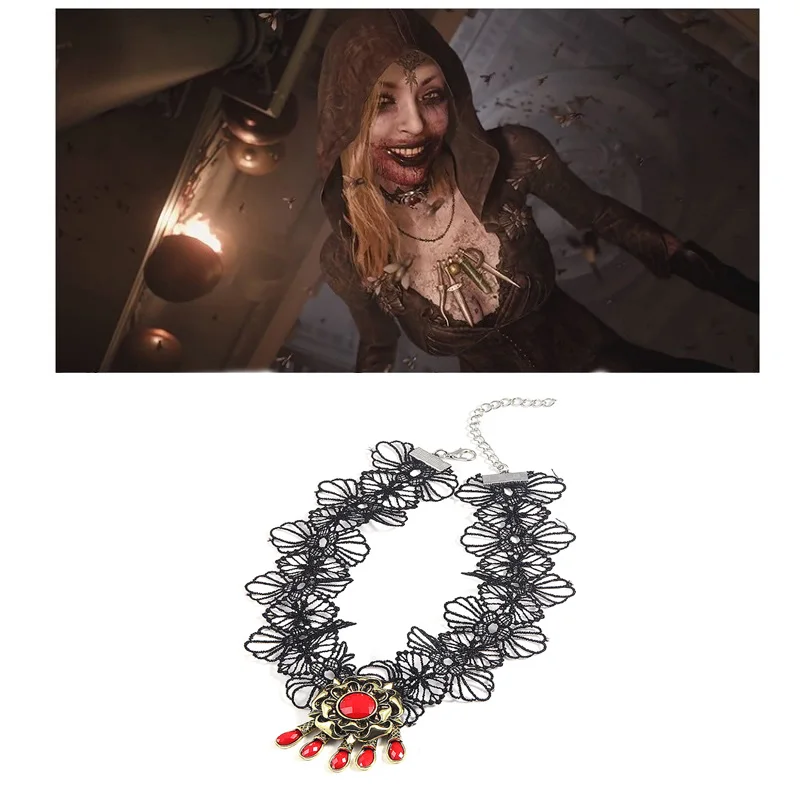 Game Village Bela Dimitrescu Necklace Vampire Lady Dimitrescu Alcina