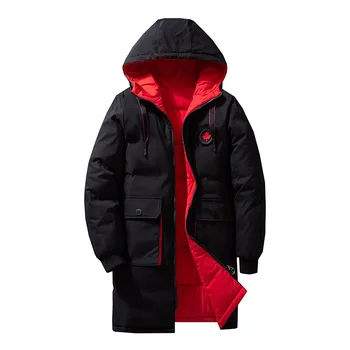 

Both Sides Can Be Wear 2020 Men Winter Jacket and Coats Long Parka Hooded Warm Thicken Cotton Parka Winter Coat Men Clothes
