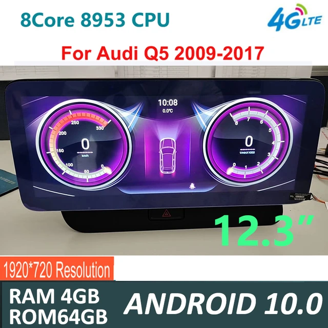 For Audi Q5 8r 2008~2017 Mmi Android Car Multimedia Player Gps Navi Map  Stereo Bluetooth 1080p Ips Screen Wifi Hd Map Autoradio - Car Multimedia  Player - AliExpress