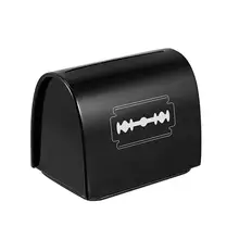 

1PCS Razor Blades Storage Case Metal Iron Blades Dispenser Case Bathroom Shaver Holder Men Beard Shaver Storage Box