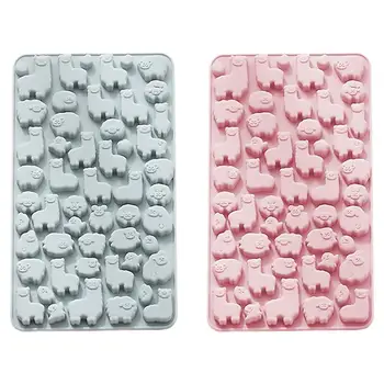 2Pcs Creative Safe Alpaca-Shape Mold Silicone Mold Cake Mold Chocolate
Mold for Home Bakeries Kitchen Restaurant