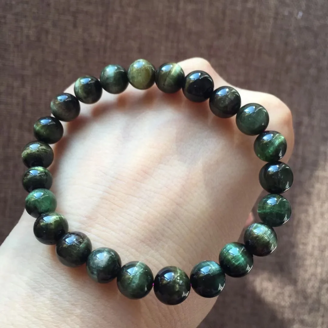 

Natural Cat's Eye Tourmaline Bracelets Crystal Clean Color Rich Simple Versatile Elegant And Generous Water Bowl Head Foot