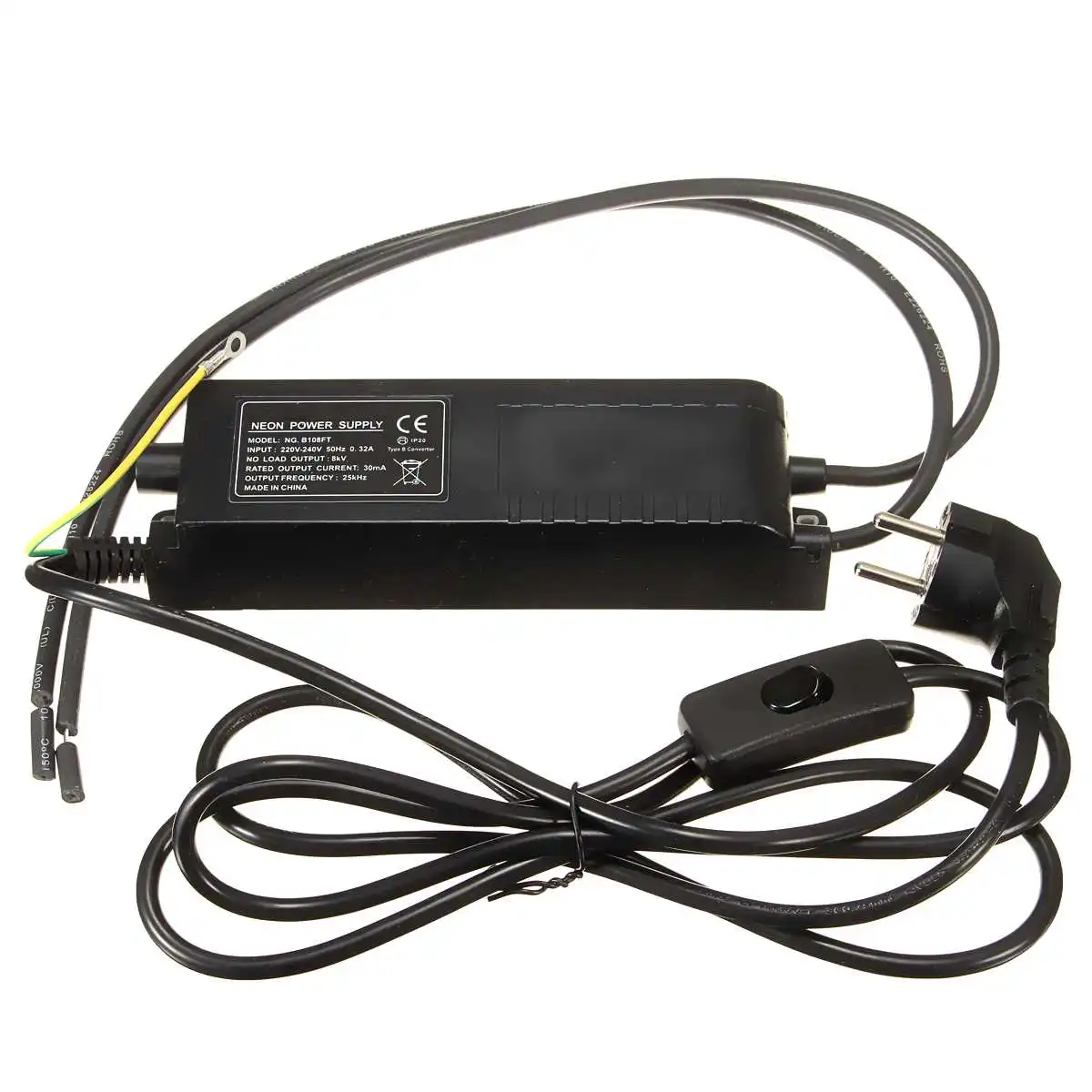 8KV 220V 30mA Neon Sign Transformer Power Supply+ Dimmer Neon Adjust Ballast