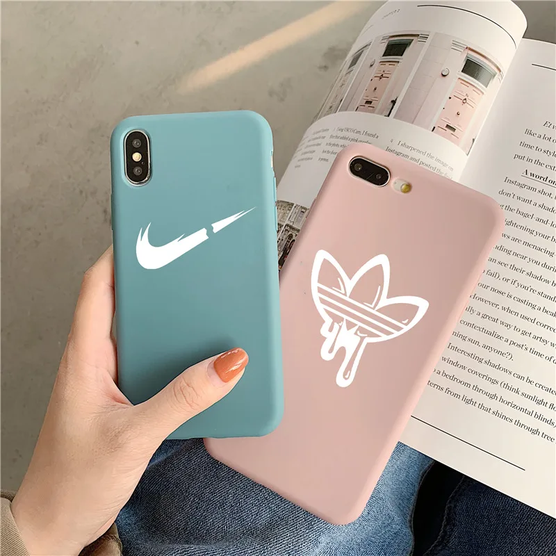 

Street sports brand soft case for iphone 11 PRO MAX X XS XR 8 7 6 6S plus matte silicone Colorful Candy colors coque fundas capa