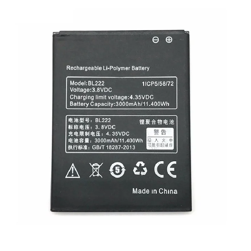 Оригинальный аккумулятор antirr BL222 для Lenovo S660 S668T S 660 668T 3000 мАч 3 8 в