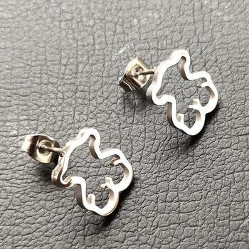 

Hot Style Stainless Steel Memorial Mama Love Earring Memorial Cute Animal 10*12mm