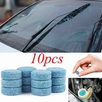 

10pcs Car Glass Washer Windshield Wiper Cleaner Auto Solid Cleaner Auto Window Cleaning Fine Seminoma Wiper Car Accessories