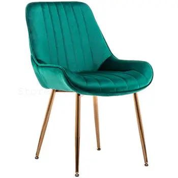 

Nordic ins wind makeup chair dressing stool mesh red chair nail chair backrest light luxury dining chair simple home