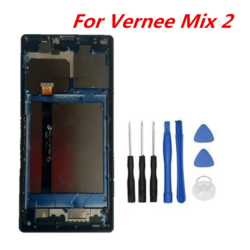 Оригинальный синий ЖК-дисплей с рамкой для Vernee Mix 2 6 0 дюйма 2160x1080 кодирующий