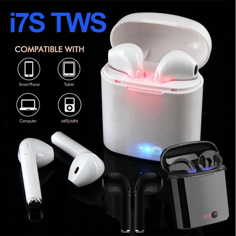 Беспроводные наушники i7s TWS Bluetooth 5 0 спортивные вкладыши гарнитура с микрофоном и