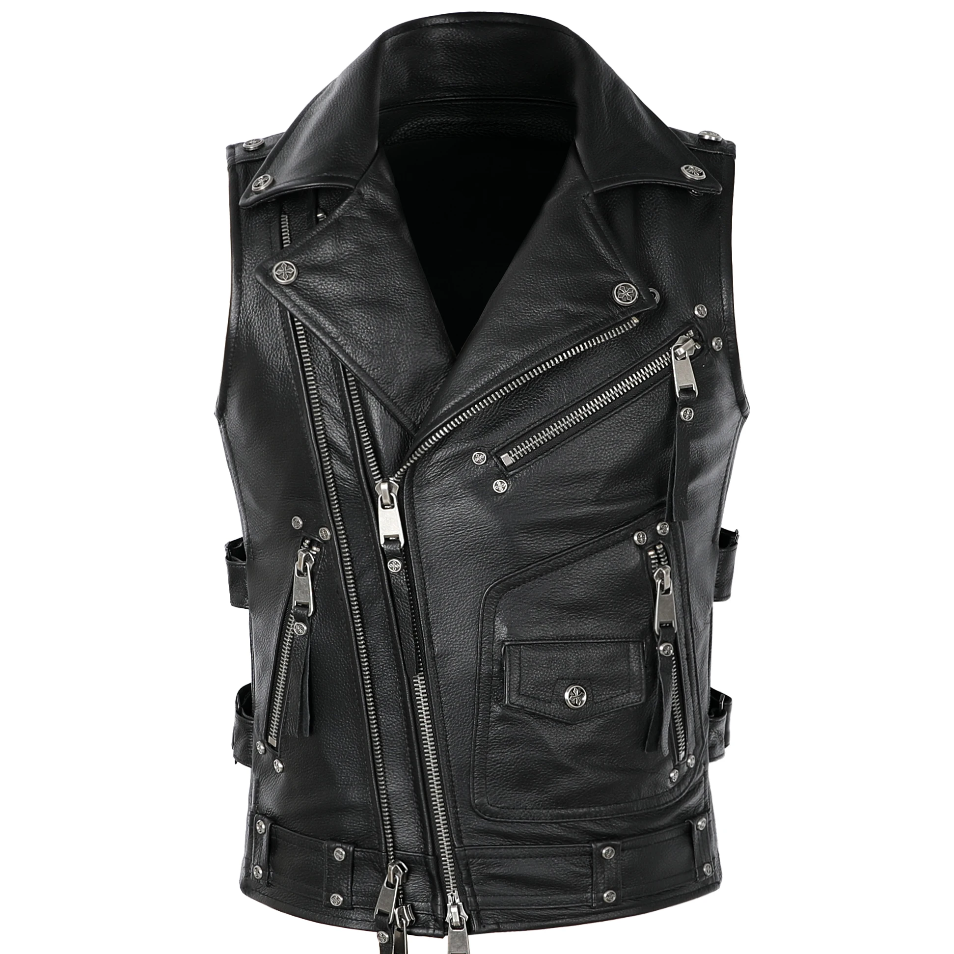 Short Motorcycle Coat|Vests 