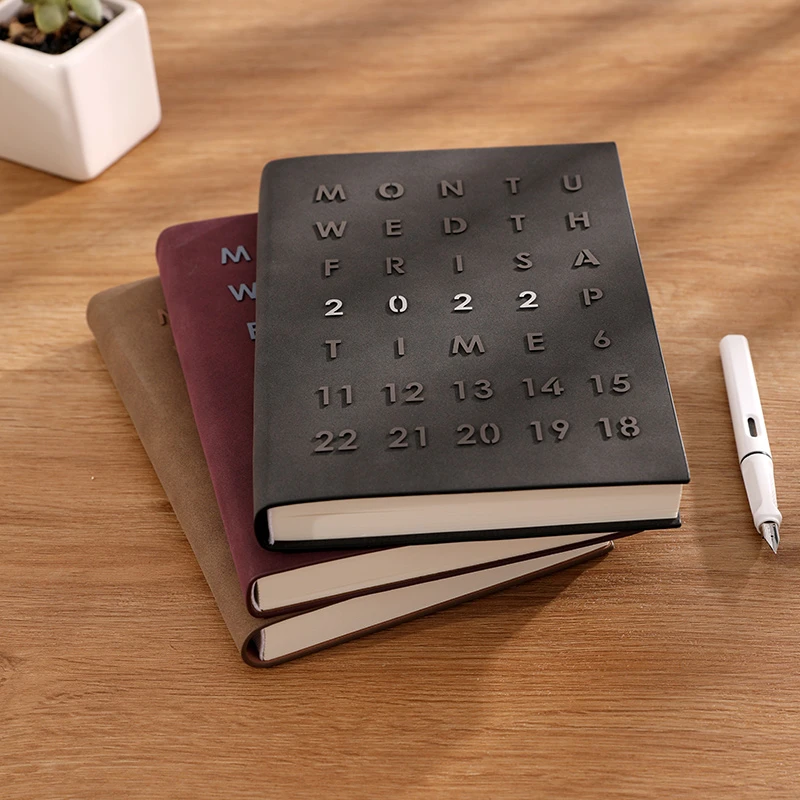 A5 Notebook 2022 Schedule Office Work Day Time Management Calendar Daily Clock In Self Discipline Diary School|Notebooks| - Aliexpress