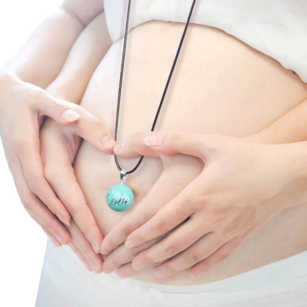 Eudora Angel Caller Baby Chime Ball Blue White Love Letter Harmony Bola Ball Ringing Bola Pendant Necklace Jewelry Pregnant Gift 5