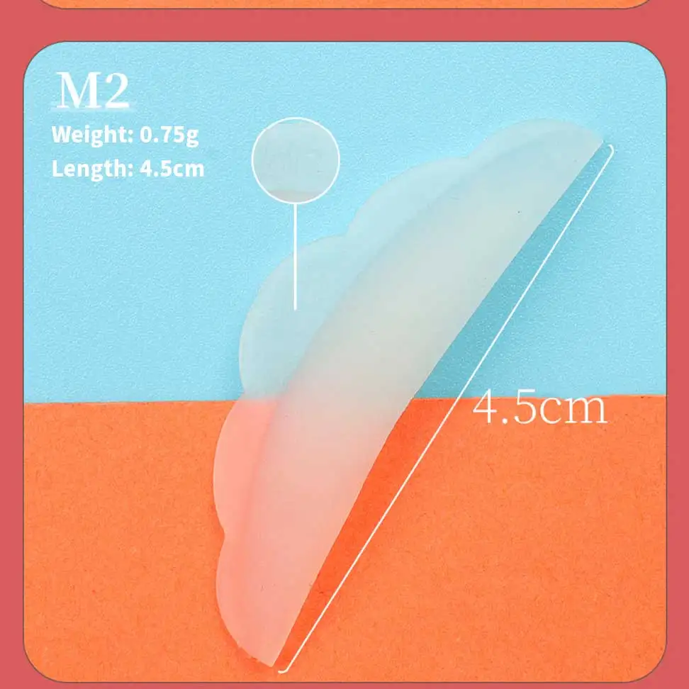 Description Picture 6 of item5Pairs Silicone Eyelash Perm Pad Colorful Recycling Lashes Rods Shield Lifting 3D Eyelash Curler Accessories Applicator Tools