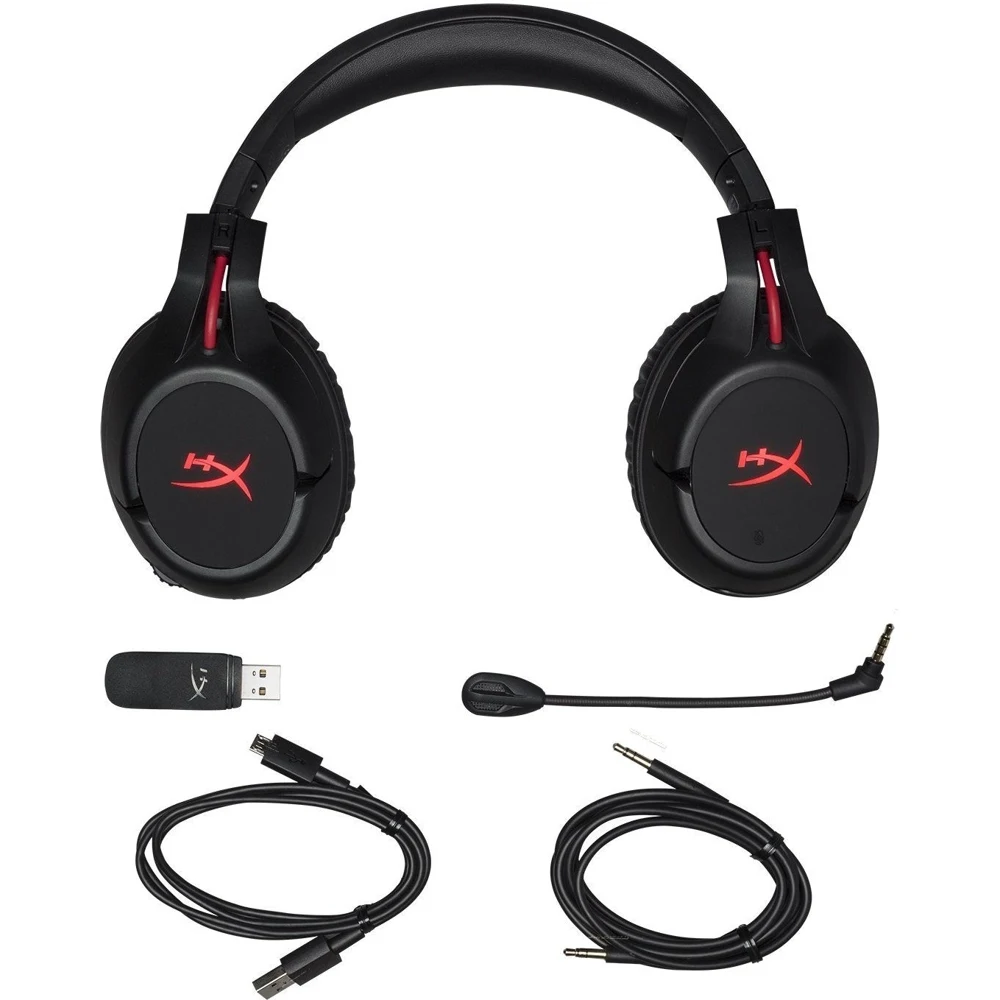 Гарнитура HyperX Cloud Flight беспроводная, стерео, 20-20000 Гц, 32 Ом, 106 дБ, цвет: черный/красный