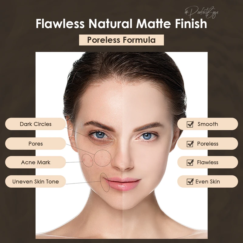 FOCALLURE Liquid foundation long-lasting oil-control high coverage poreless lightweight concealer face base makeup cosmetics liquid foundation makeup cosmetics