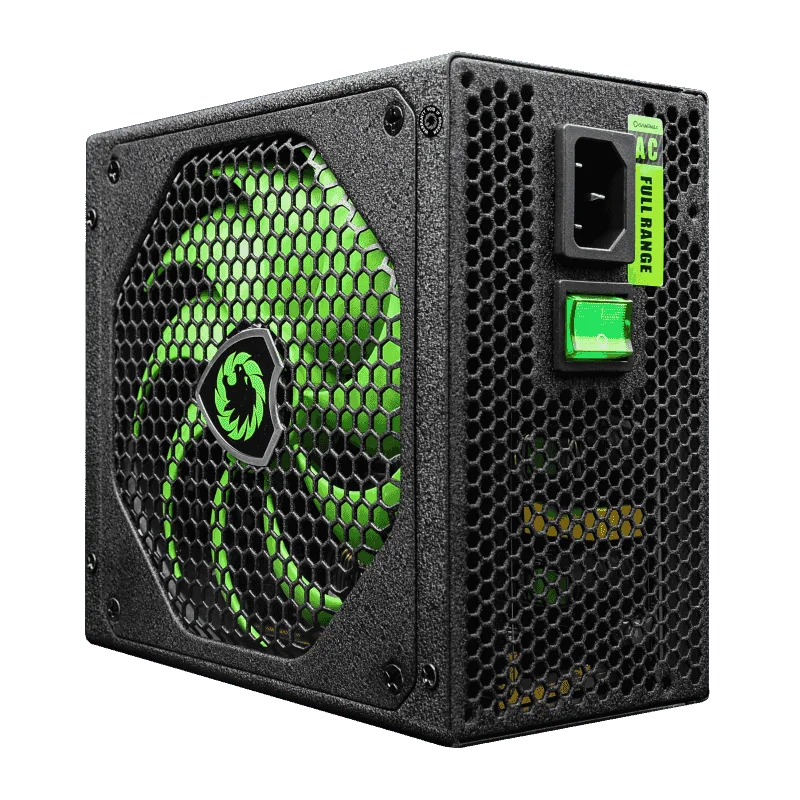 Gamemax 800 Вт блок питания полумодульный 80 плюс Бронзовый PSU PFC тихий вентилятор ATX
