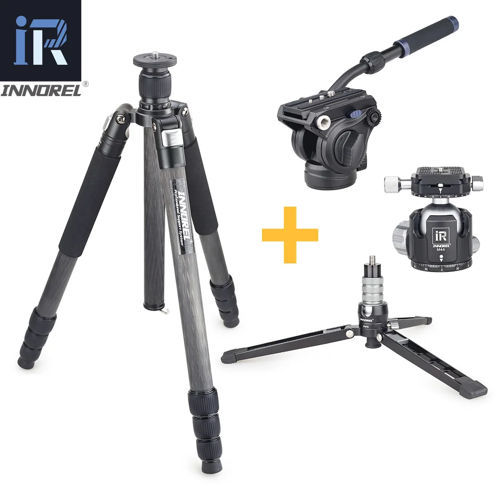 T85CL M44 F60 PW70 INNOREL RT85CL профессиональный монопод из углеродного волокна с панорамным шариком или жидкой головкой для цифровой DSLR камеры - Цвет: T85CL M44 F60 PW70