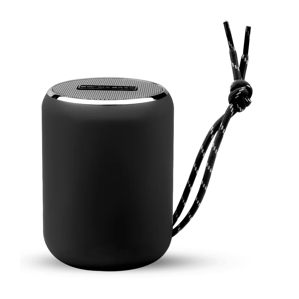5 Вт Мини Bluetooth Саундбар динамик наружный громкий динамик сабвуфер Портативная колонка 3D стерео объемная Поддержка TF карта - Цвет: Черный
