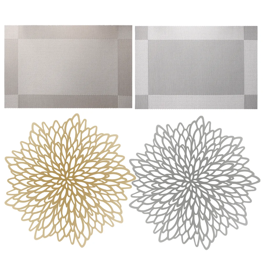 

Picnic PVC Placemat Table Pad Heat Insulation Pot Holder Coasters Coffee Drink Tea Cup Pad Table Hibiscus Placemats Mug Coaster