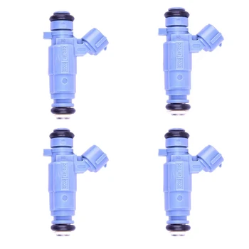 

Set Of 4 Fuel Injector Nozzles For 2000 - 2011 Hyundai 1.2L 1.3L 1.4L 1.5L 1.6L 353102B010