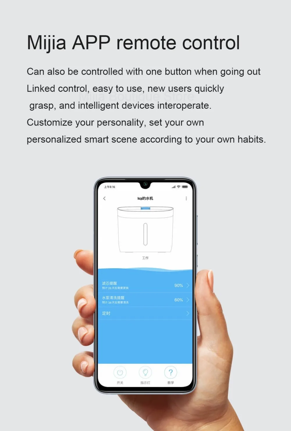 Xiaomi Mijia Petoneer дозатор для воды для домашних животных Автоматический Дозатор для воды для домашних животных фонтан для собак товары для домашних животных, кошек для Mijia App умный дом