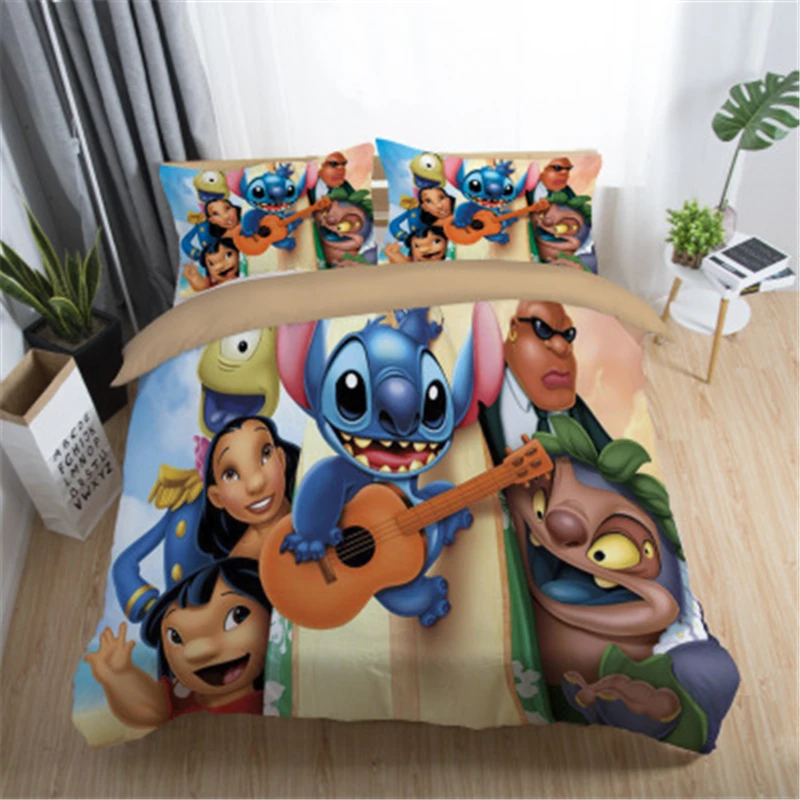 3d Disney Home Lilo And Stitch Bedding Set Quilt Cover Twin