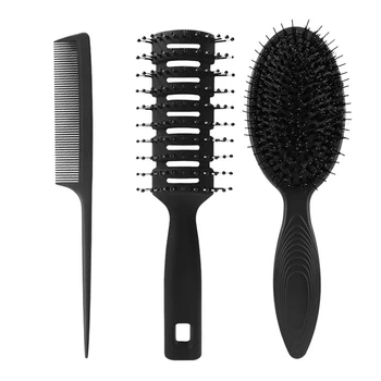 

Hair Brush 3 Pcs/Set-Air Cushion Massage Comb,Oil Head Comb,Sharp Tail Comb
