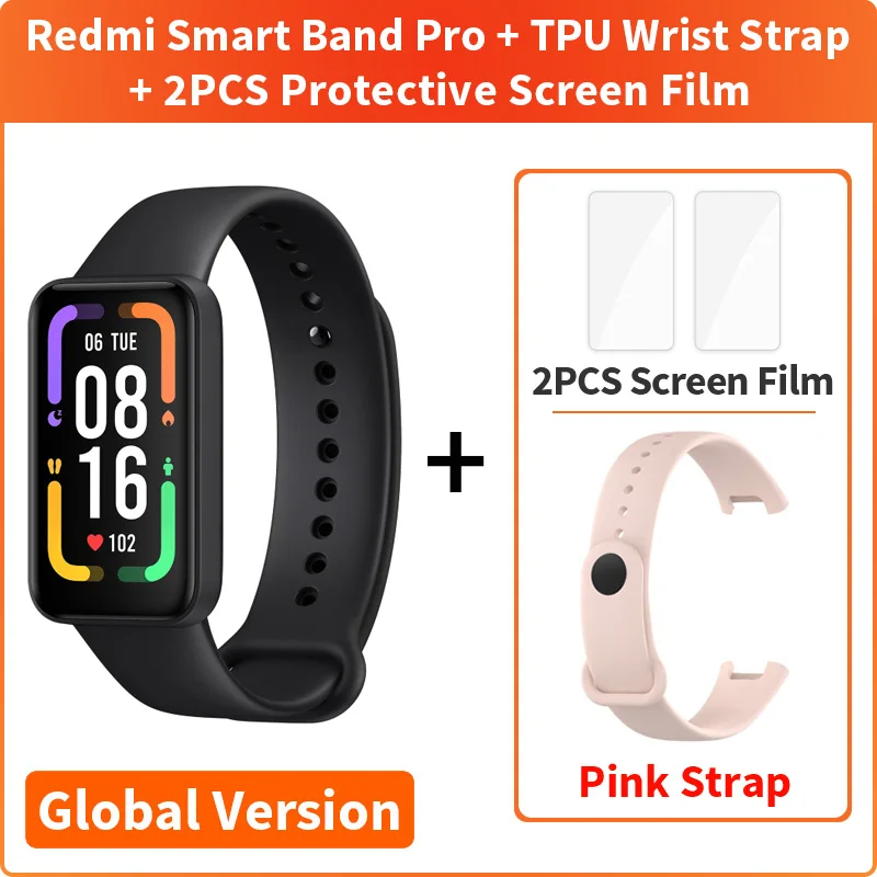 Global Version Xiaomi Redmi Smart Band Pro Mi Bracelet 6 Color AMOLED 1.47'' Full Display Blood Oxygen Heart Rate Sleep Tracking 