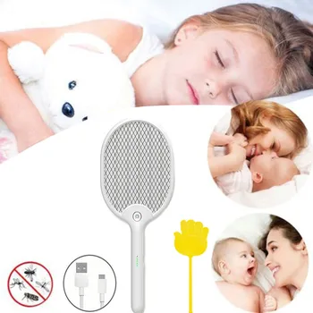 

Usb Mosquito Killer Rechargeable Electric Insect Control Bug Mosquito Swatter Racket Gift Mata Mosquito Electrico @45