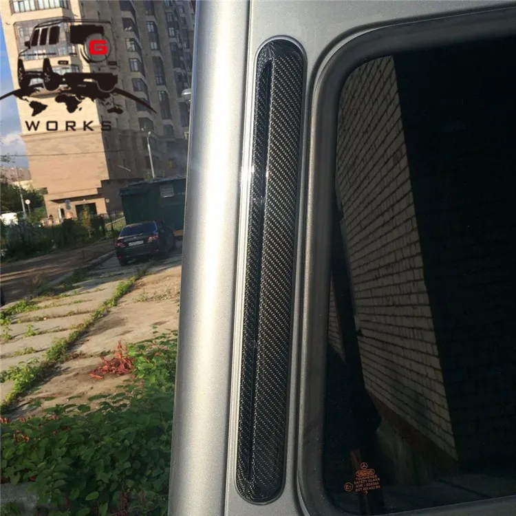 Mercedes Benz W463 G Class Wagon C Pillar Carbon Fiber Look 2pc 1990 - 2002 (1)