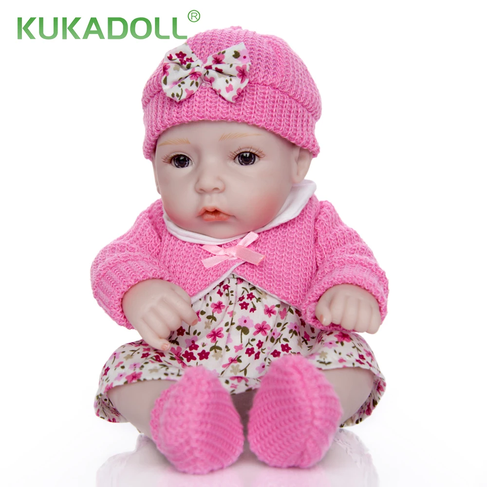 Куклы KUKADOLL 11 дюймов Reborn Baby Dolls ручной работы полностью силиконовый винил Bebe Menina