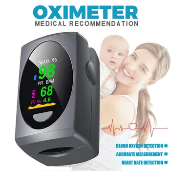 

best selling 2020 products Fingertip Blood Oxygen Saturation Monitor with LED Screen Digital for SpO2 support dropshipping