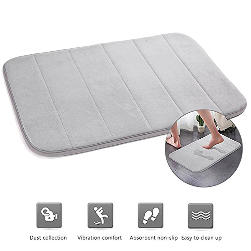 1 шт. Memory Foam коврик для ванной комнаты впитывающий влагу Коврик для двери мягкий коврик для кухни спальни нескользящий моющийся пол