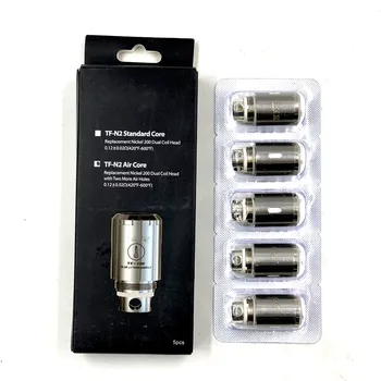 

5pcs TF-N2 Air Core Replacement Nickel 200 Dual Coil Head Fit TFV4 Sub Ohm Atomizer Tank with Two More Air Holes