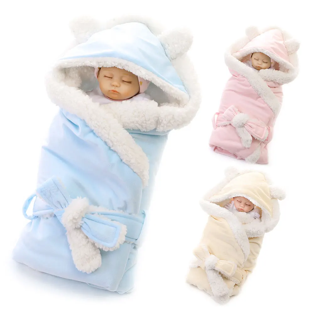 

Envelope Baby Sleeping Bag Solid Soft Newborns Swaddle Wrap Baby Sleeping Bag Infant Envelope Stroller Kids Sack Blanket