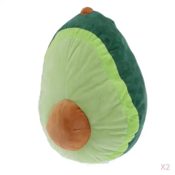 2pcs Fluffy avocado style pillow cushion throw pillow home stuffed toys