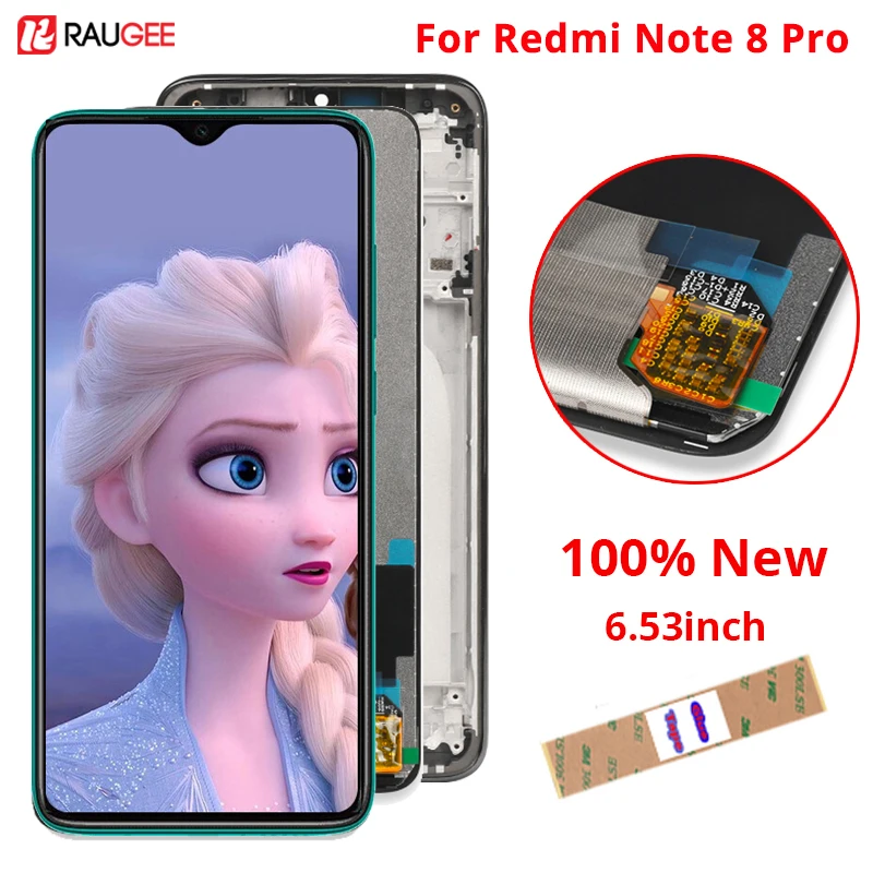ЖК-дисплей для Xiaomi Redmi Note 8 Pro, сенсорный ЖК-дисплей, новинка 100, сменный цифровой экран для Redmi Note 8 pro, сенсорная панель