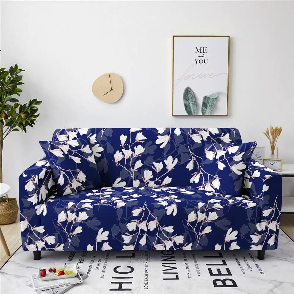 ZEIMON цветы секционные эластичные чехлы для диванов Цветочные полиэфирные/Хлопковые диванные подушки диванные полотенца для домашнего декора - Цвет: SF006-3